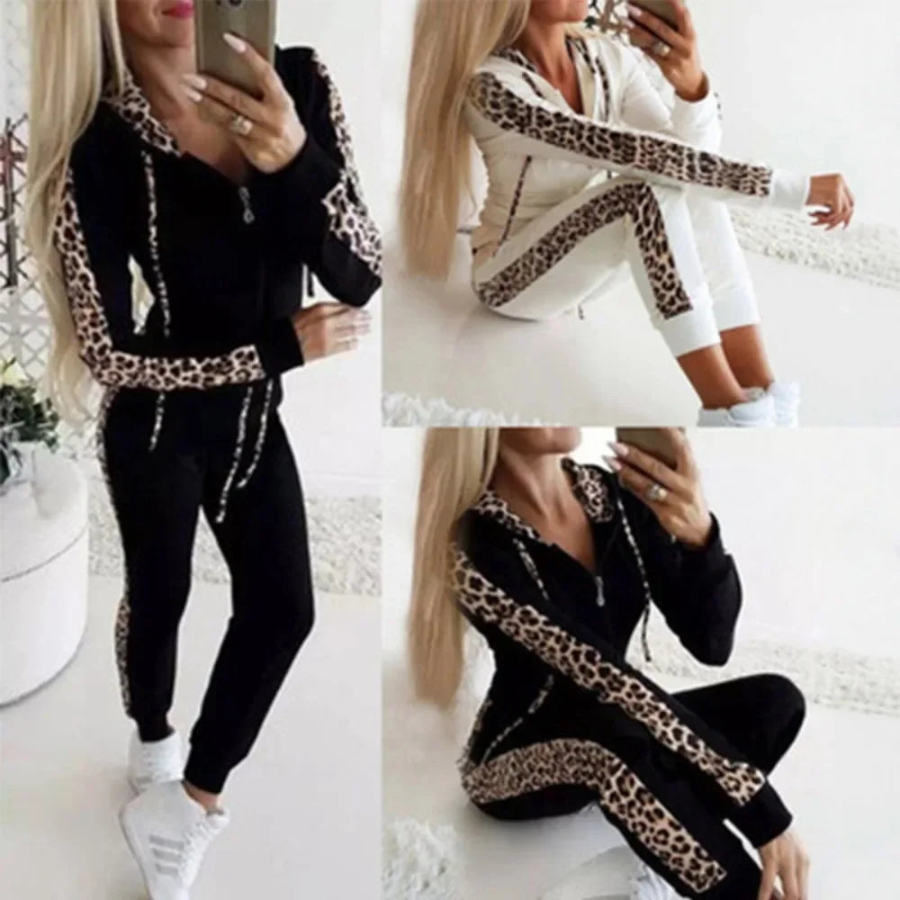 Leopard Luxe Tracksuit Set